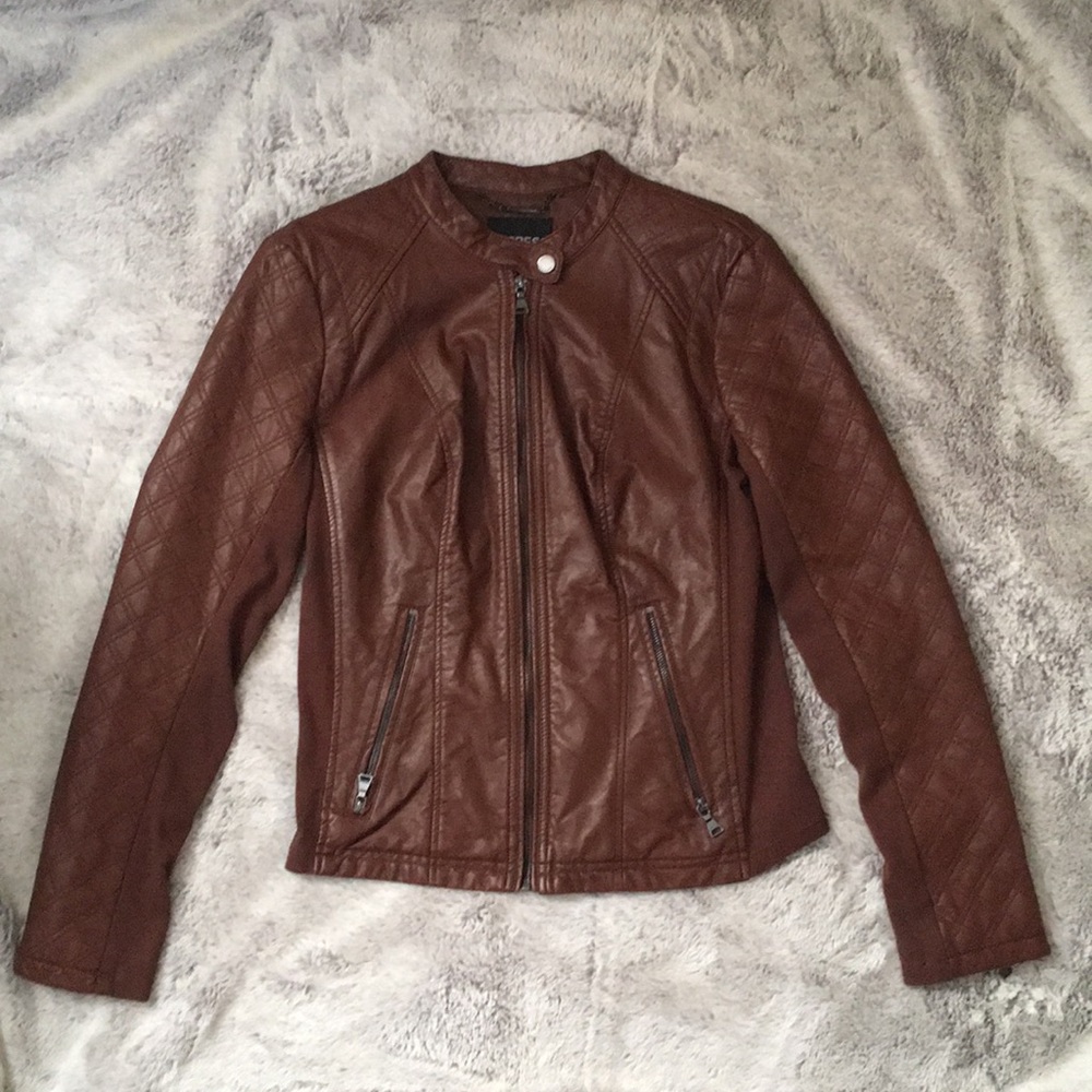 Express Faux Leather Moto Jacket
